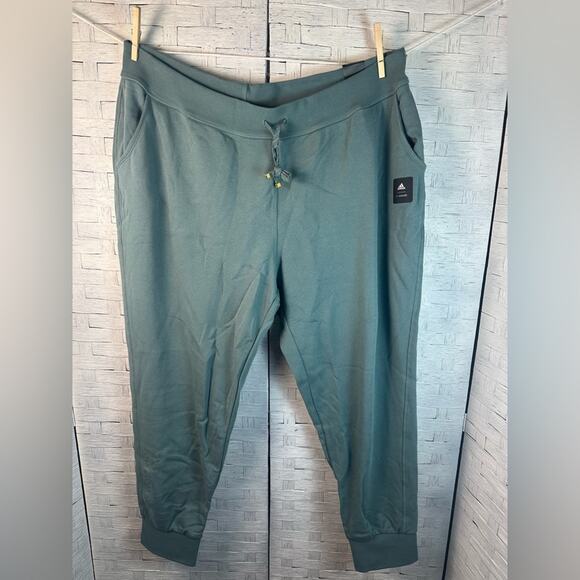 adidas Pants - Adidas jogger sweatpants, full length, drawstring, cuffed leg, cozy, plus size